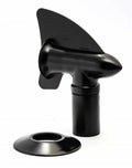 Black Camco Cyclone RV Plumbing Vent - Side View With Base | United RV Parts