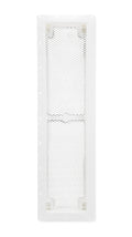 White Camco RV Refrigerator Vent Base 42161 with Mesh Screen - Front View | United RV Parts
