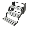 Silver Aluminum Alumi-Tread Triple Step - Extended View | United RV Parts