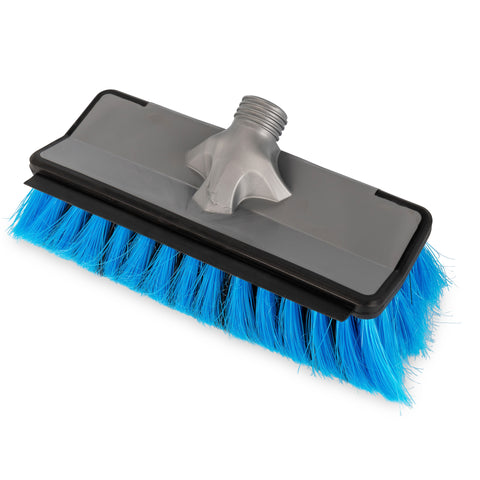 Blue Bristle RV Wash Brush Head with Flow-Through Design - Top View | United RV Parts