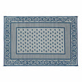 Blue RV Patio Mat - Reverse Side Pattern View | United RV Parts