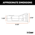 Curt Echo Bluetooth Brake Controller - Dimension Diagram | United RV Parts