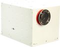 White Suburban Advantage Tankless Water Heater - Angled View | United RV Parts