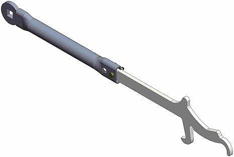 Grey Steel Husky Towing Spring Bar Lift Tool - Side Profile View | United RV Parts