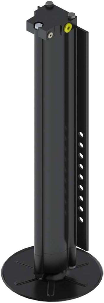 Black Aluminum Landing Gear - Side Profile View | United RV Parts