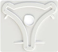 White Steel KING MB8200 OmniPro Antenna Mounting Plate - Top View | United RV Parts