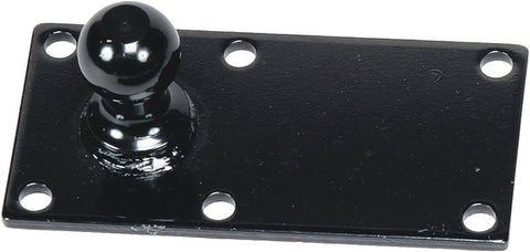 Black Steel Husky Towing Sway Control Ball on Flat Mounting Plate - Top Angle | United RV Parts
