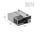 Dometic DFMDH25121 RV Furnace Dimensions 7x20x16.5 In LP Gas 26 Lbs - Spec Diagram | United RV Parts