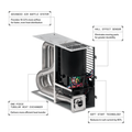 Dometic DFMDH30111 RV Furnace Cutaway Showing Air Baffle, Heat Exchanger & Soft Start - Feature View | United RV Parts
