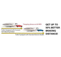Self Adjusting Brake Performance Comparison Chart - 50% Better Stopping | United RV Parts