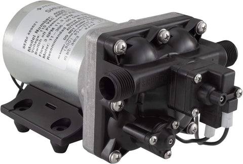 SHURflo Revolution 4008-171-E65 RV Fresh Water Pump - Side View | United RV Parts