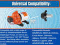 Seaflo 51F01 1/2" Pump Barb Fitting Universal Compatibility Chart - RV Plumbing | United RV Parts