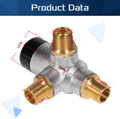 Brass RV Water Heater Mixing Valve 90029 - Technical Dimensions | United RV Parts