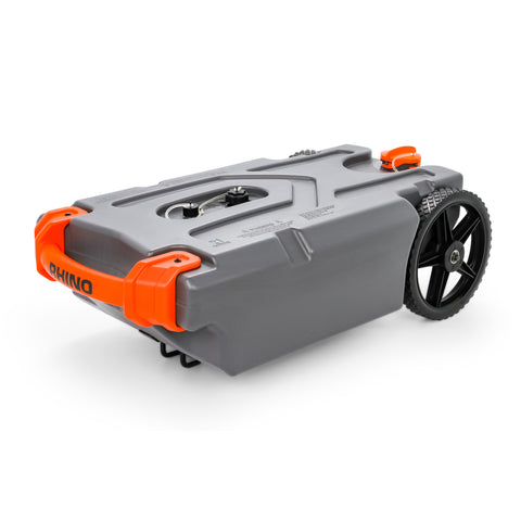 Grey Camco Rhino 21-Gallon Portable Holding Tank - Front Angle View | United RV Parts