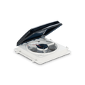 White Dometic Fantastic Fan 801450 3-Speed RV Vent - Angled View | United RV Parts