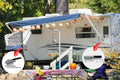 RV Awning with Handle in Use - Outdoor Setup | United RV Parts