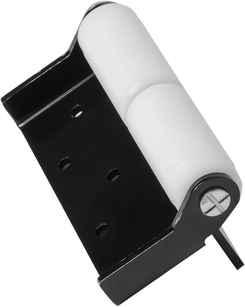 Black Metal BAL Accu-Slide Base Roller with White Roller - Side Angle | United RV Parts