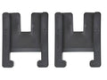 Black Rubber Sway Bracket Jacket Pair - Top View Flat Lay | United RV Parts