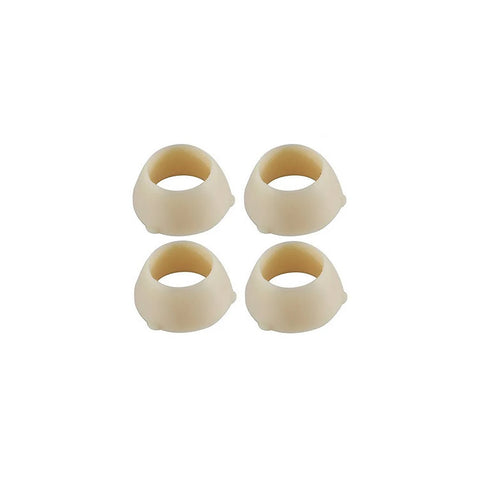 Beige Rubber Cone Washers Set of 4 - Top View | United RV Parts