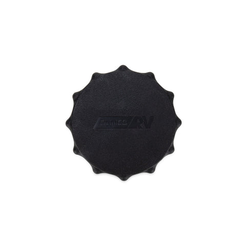 Camco Black RV Sewer Hose Storage Cap - Top-Down Detail | United RV Parts
