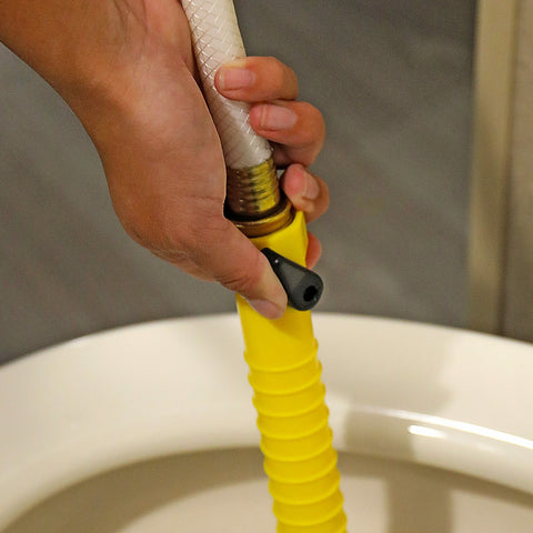 RV Tank Wand in Use - Toilet Cleaning Application | United RV Parts