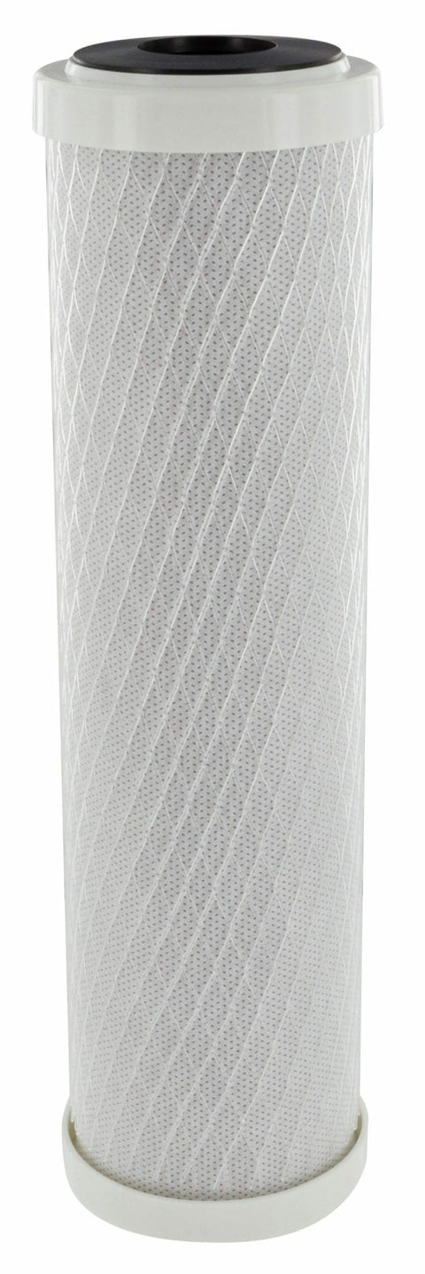 White Carbon Block RV Water Filter Cartridge A01-1136 - Side View | United RV Parts