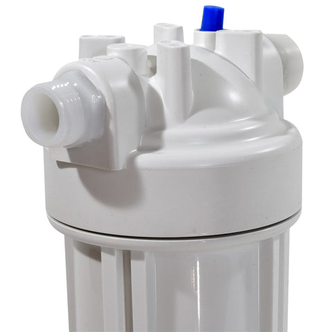 Valterra | Exterior Filter System | Dual Housing with Sediment Pre-Filter | Advanced Carbon Block Cartridge | A01-1139 | with Wall Bracket and Wrench