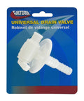 Valterra Universal Drain Valve A01-2025VP Retail Packaging - Front View | United RV Parts