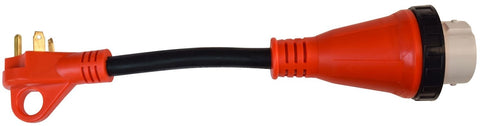 Valterra | Adaptador de cable de alimentación para autocaravana (30 A macho a 50 A hembra) | A10-3050HD | 12"