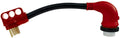 Red Black 50A Male Female Power Cord Adapter - Full Length View | United RV Parts