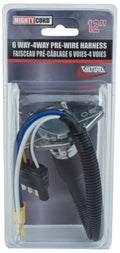 Valterra Mighty Cord 6-Way to 4-Way Pre-Wire Harness 12-Inch A10-6034VP - Retail Packaging | United RV Parts