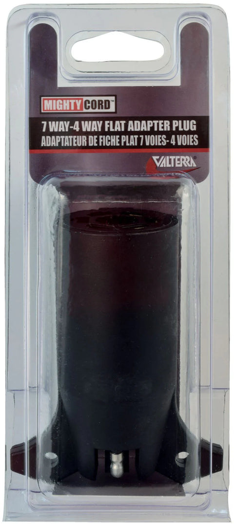 Valterra Mighty Cord 7-Way to 4-Way Flat Adapter Plug A10-7274VP - Retail Packaging | United RV Parts