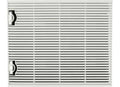 White Plastic Ducted RV Air Conditioner Grille PXX128130007 - Front View | United RV Parts