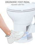 Seaflo RV Toilet Adjustable Water Flow - Foot Pedal Operation Detail | United RV Parts