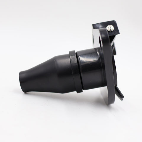Black Vehicle Socket Connector - Side Profile View | United RV Parts