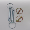 Blue Ox BX88219 Steel Retaining Pin Kit - Flat Lay Full Contents with Locking Rings | United RV Parts