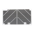 White Plastic Dometic Return Air Grille Filter 40409 - Front View | United RV Parts