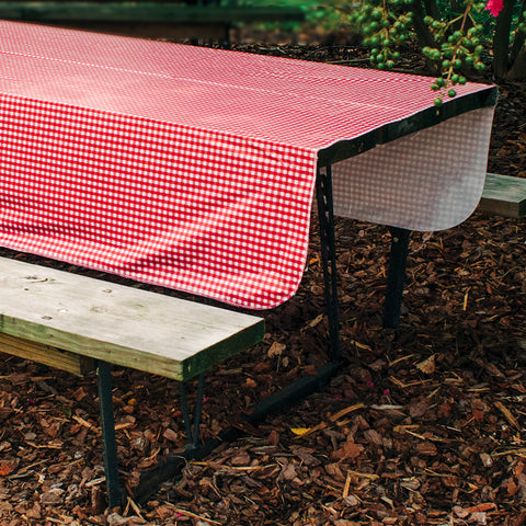 Camco | Mantel para picnic | 51019 | Rojo/Blanco | 132 x 213 cm