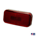 Red Rectangle LED Clearance Light CMD-003-59LB - Front View | United RV Parts