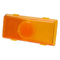 Amber Plastic Command Porch Light Lens CMD-89-100A - Angled View | United RV Parts