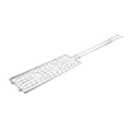 Chrome Steel S'Mores Campfire Grill Basket with Long Handle - Angled View | United RV Parts