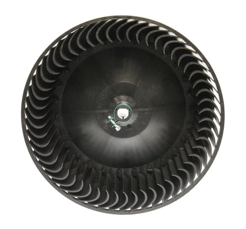 Black Plastic Coleman AC Blower Wheel 1472A1181 - Front View with J-Hook Blades | United RV Parts