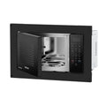 Contoure RV Microwave Door Open - Stainless Interior with Wire Racks | United RV Parts