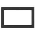 Black Metal RV Microwave Trim Kit - Front View | United RV Parts