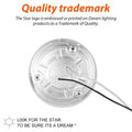 LED RV Ceiling Light DL-0016274-C4-1PK - Aluminum Base Quality Trademark Detail View | United RV Parts
