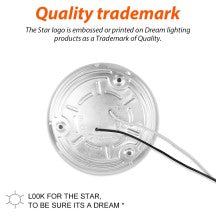 LED RV Ceiling Light DL-0016274-C4-1PK - Aluminum Base Quality Trademark Detail View | United RV Parts