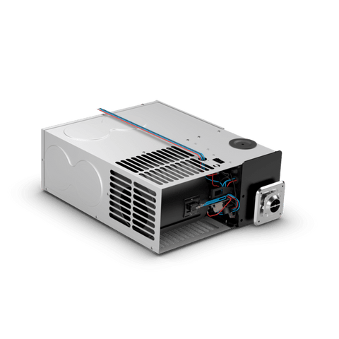 Grey Metal Dometic DFMD35121 RV Furnace - Three-Quarter View | United RV Parts