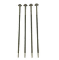 Four Silver Metal RV Air Conditioner AC Bolts - Arranged View | United RV Parts