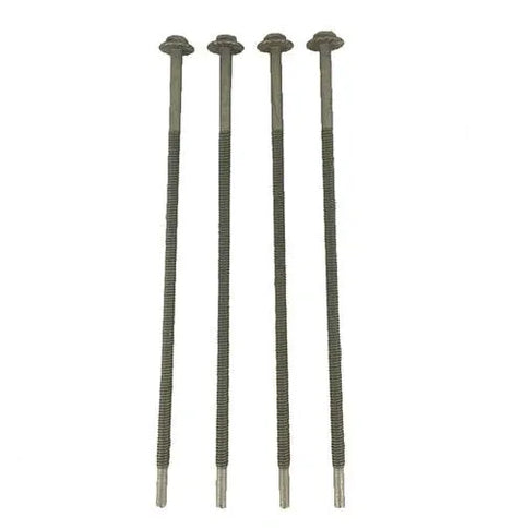 Four Silver Metal RV Air Conditioner AC Bolts - Arranged View | United RV Parts