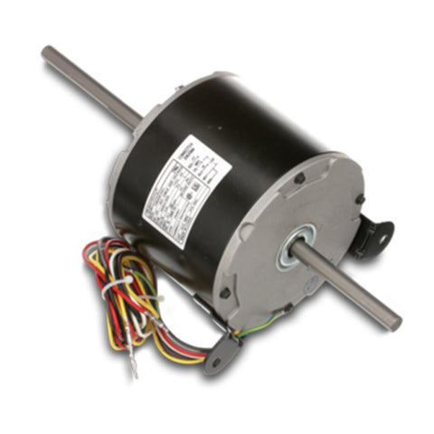Black Dometic RV Fan Motor Assembly - Complete View with Dual Shaft Design | United RV Parts